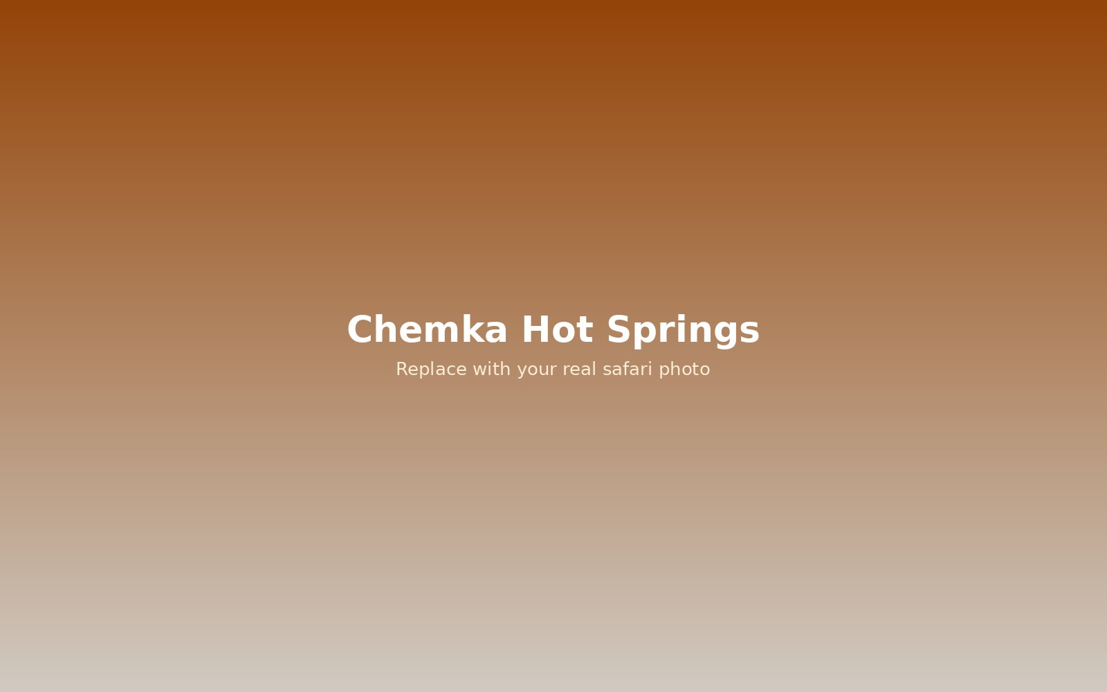 Chemka Hot Springs day trip