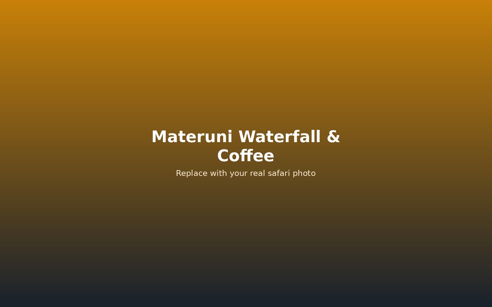 Materuni waterfall and coffee tour