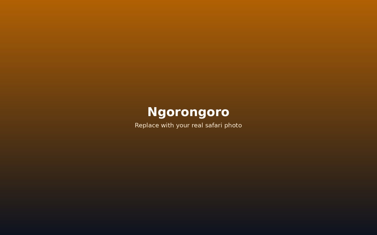 Ngorongoro Crater landscape