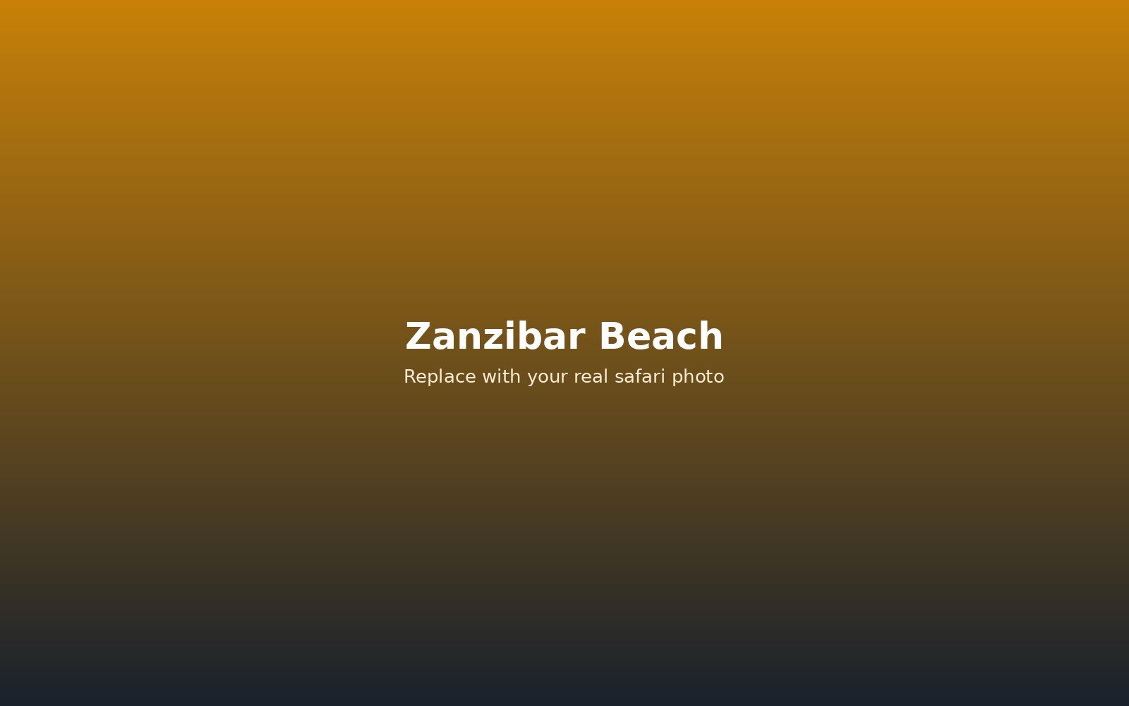 Zanzibar beach with turquoise water